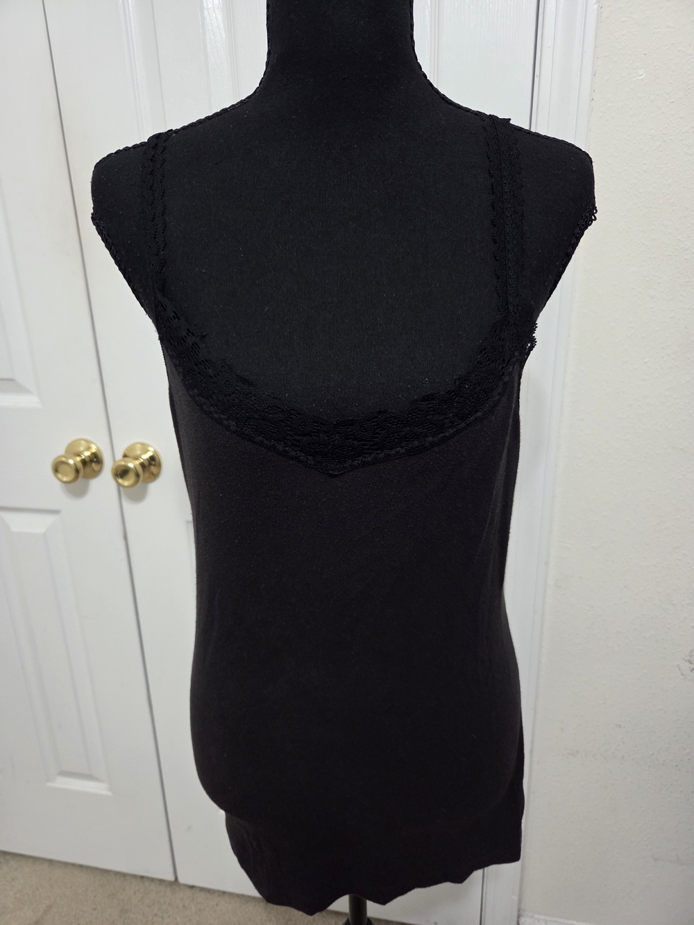 Maurices Black Lace-Trim Camisole